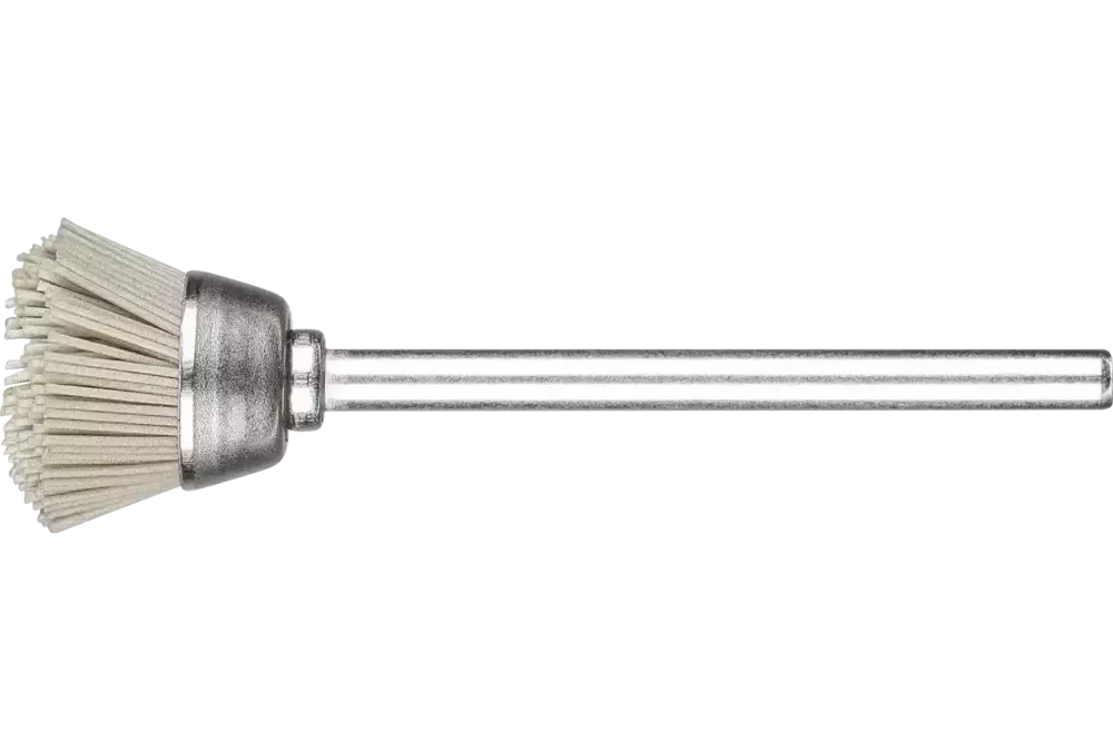 Miniaturowa szczotka garnkowa TBU Ø18 mm trzpień Ø3 mm włókno diamentowe Ø0,40 ziarno 400 1
