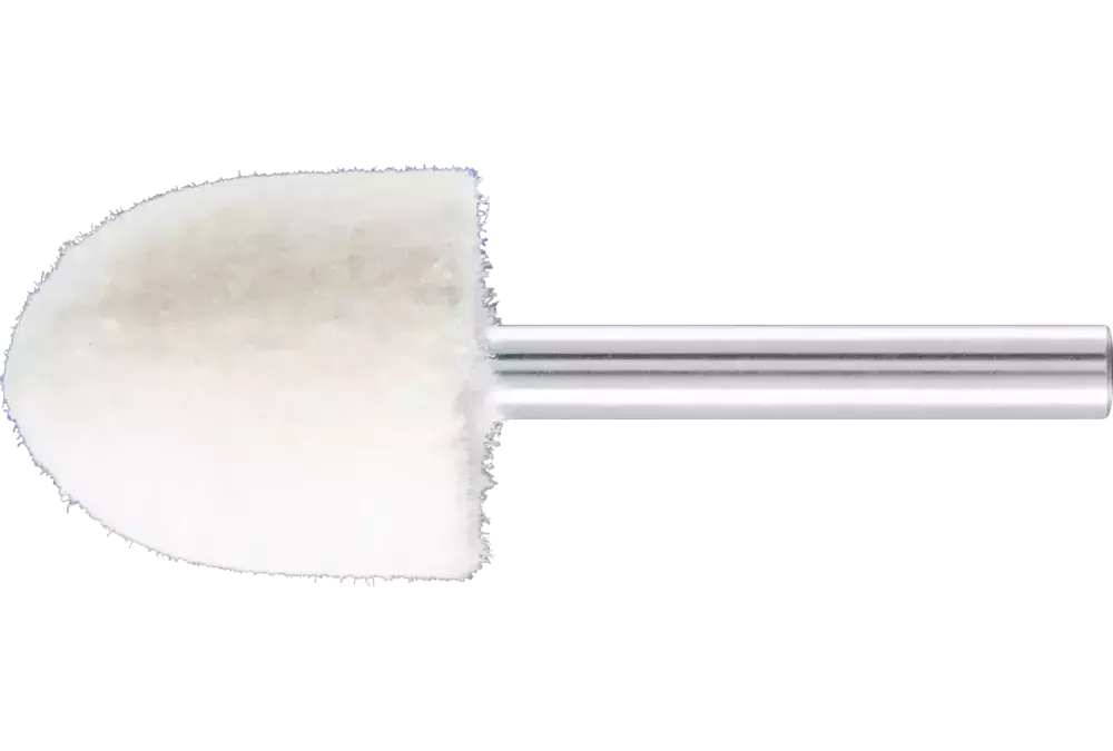Średnio twarde filcowe trzpienie polerskie o kształcie ostrostożkowym Ø 25 × 30 mm trzpień Ø 6 mm 1