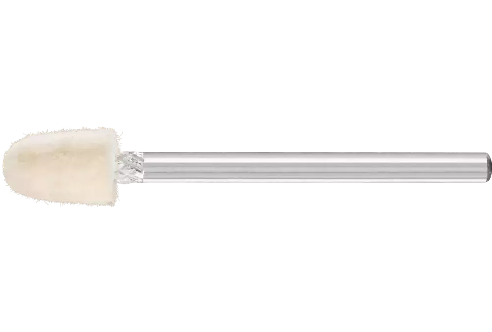 Średnio twarde filcowe trzpienie polerskie o kształcie stożkowym Ø 6 × 10 mm trzpień Ø 3 mm 1