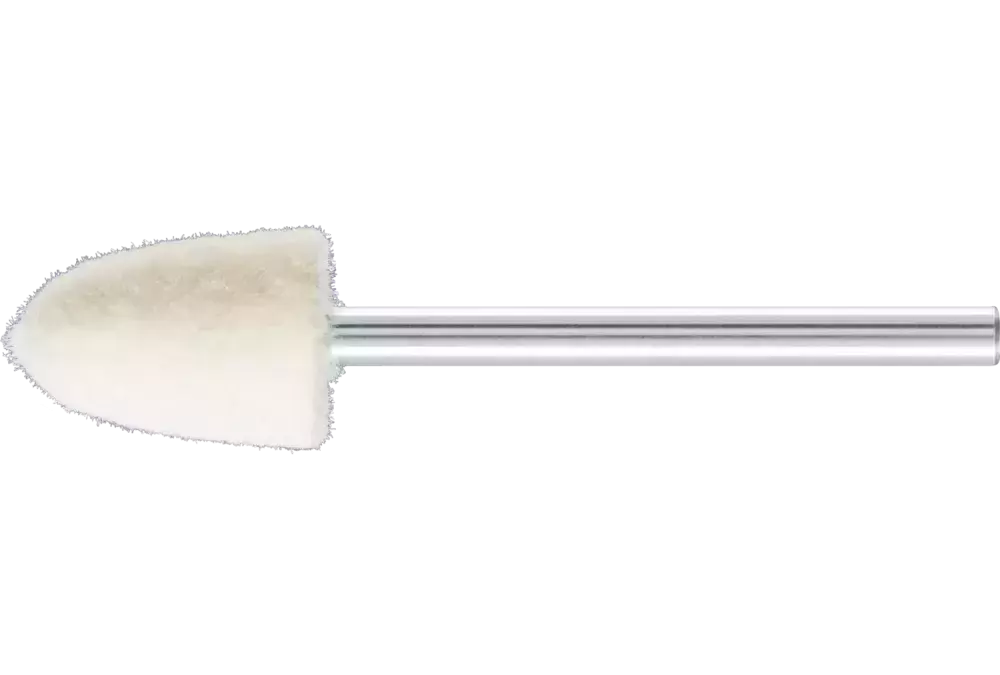 Średnio twarde filcowe trzpienie polerskie o kształcie stożkowym Ø 10 × 15 mm trzpień Ø 3 mm 1
