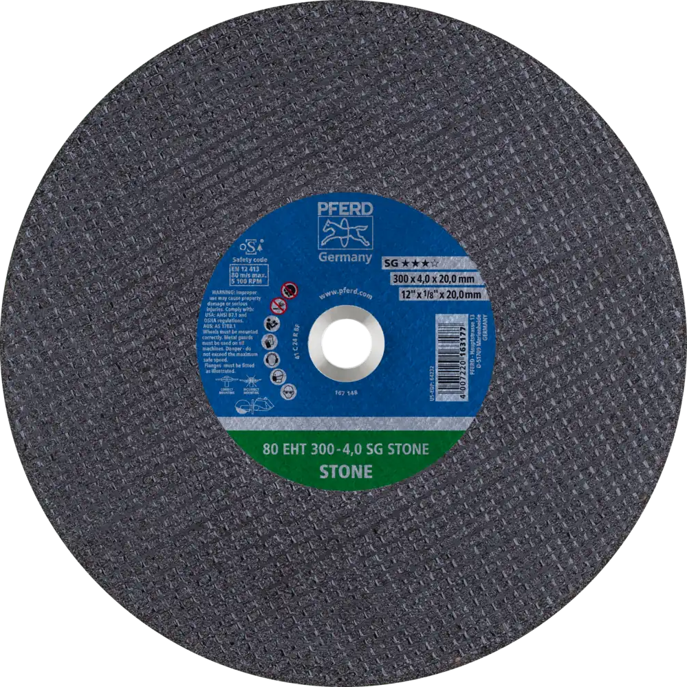 Tarcza do cięcia betonu 300x4x20 SG STONE płaska Pferd 61629320 1