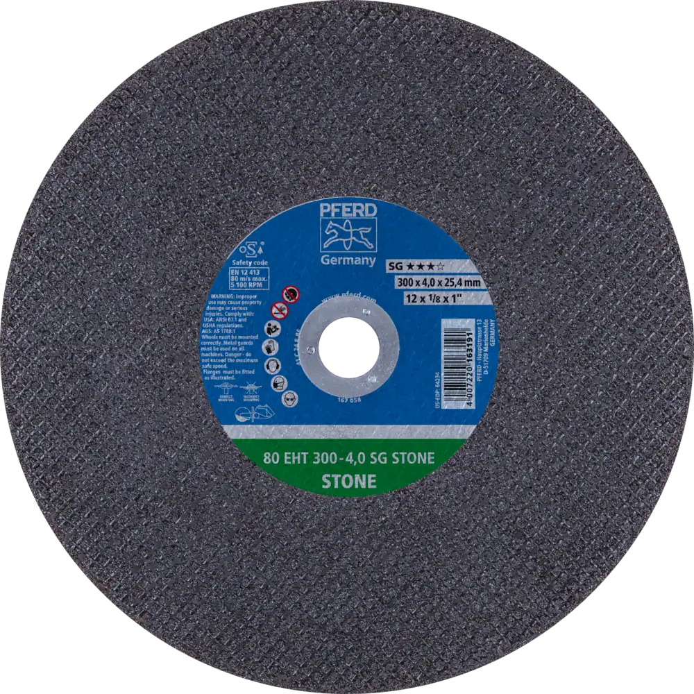 Tarcza do cięcia betonu 300x4x25,4 SG STONE płaska Pferd 61629325 1