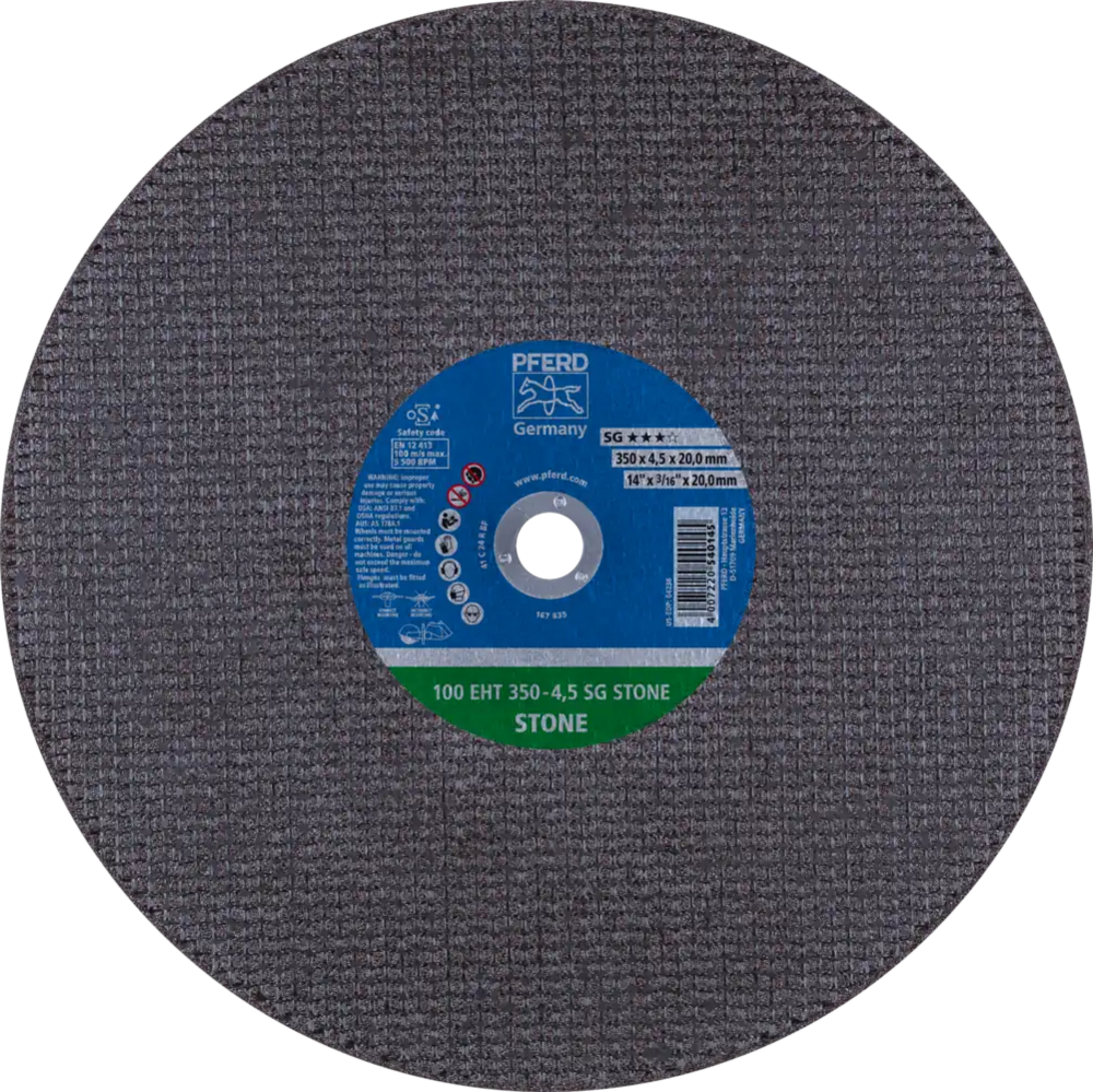 Tarcza do cięcia betonu 350x4,5x20 SG STONE płaska Pferd 61629520 1