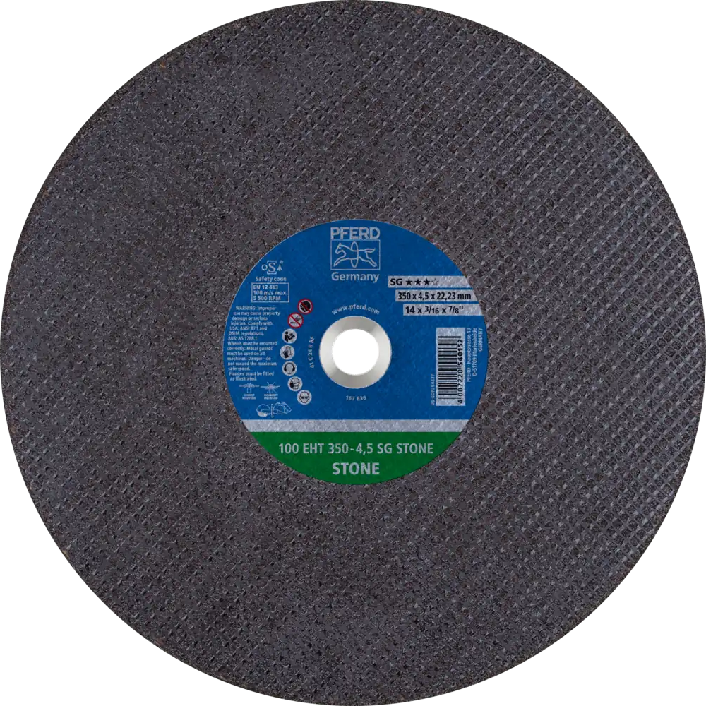 Tarcza do cięcia betonu 350x4,5x22,23 SG STONE płaska Pferd 61629522 1