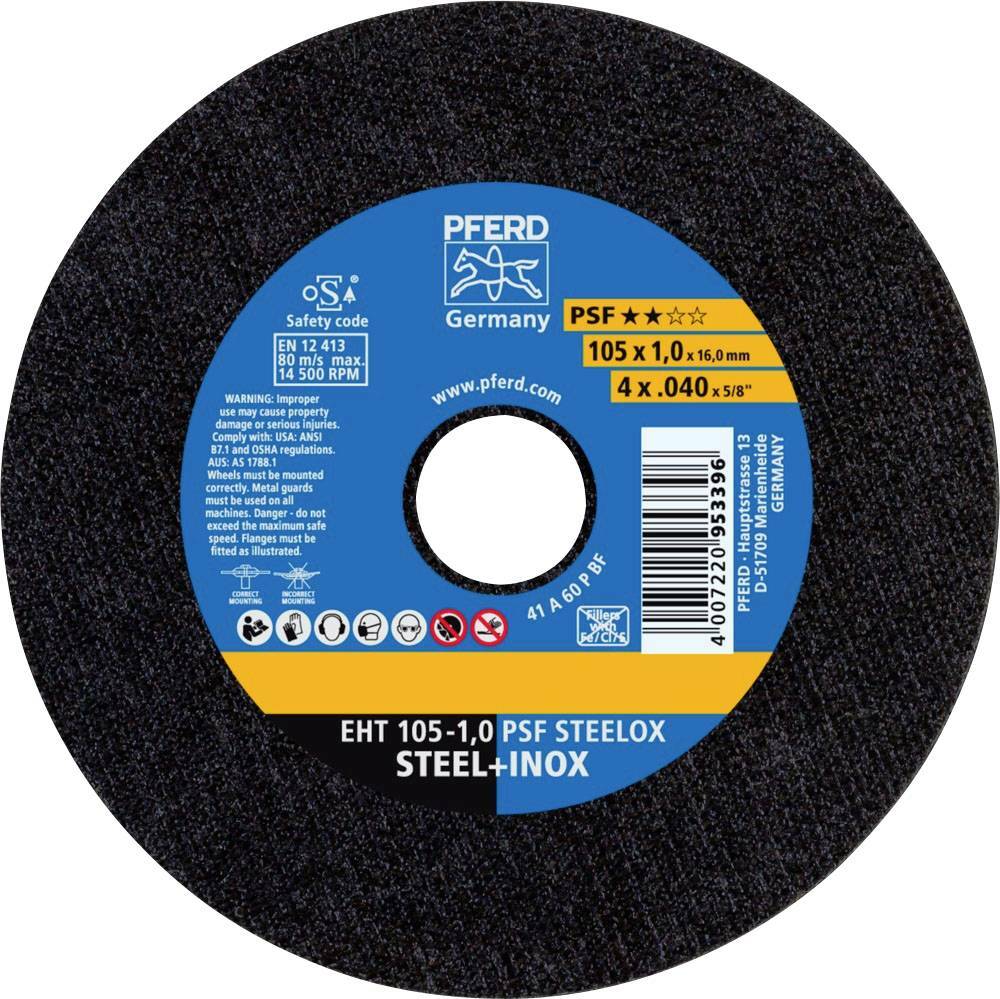 Tarcza do cięcia metalu 105x1x16 PSF STEELOX płaska Pferd 61741105 1