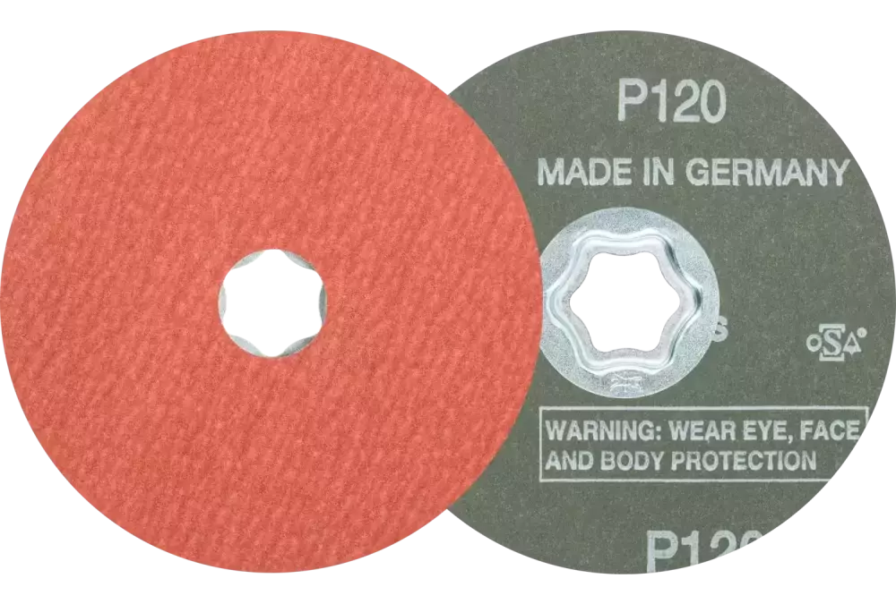 Tarcza fibrowa COMBICLICK korund Ø115 mm A-COOL120 do stali szlachetnej 1