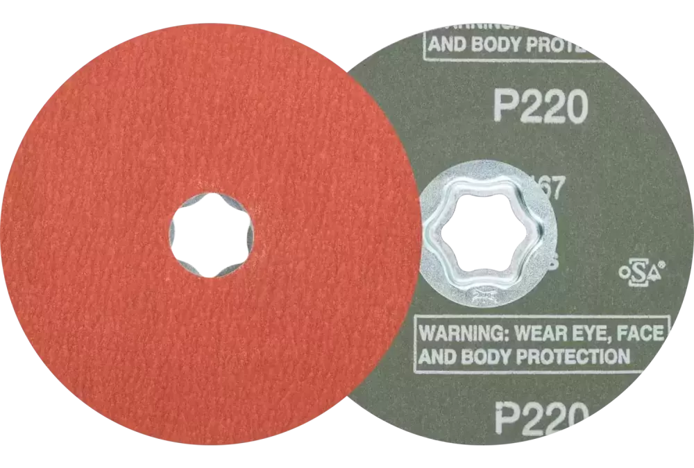 Tarcza fibrowa COMBICLICK korund Ø115 mm A-COOL220 do stali szlachetnej 1