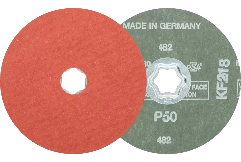 Tarcza fibrowa COMBICLICK korund Ø 125 mm A-COOL50 do stali szlachetnej 1