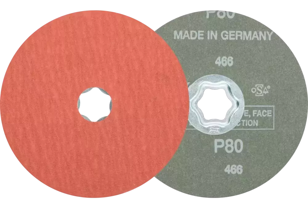 Tarcza fibrowa COMBICLICK korund Ø 125 mm A-COOL80 do stali szlachetnej 1