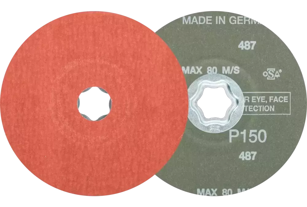 Tarcza fibrowa COMBICLICK korund Ø 125 mm A-COOL150 do stali szlachetnej 1