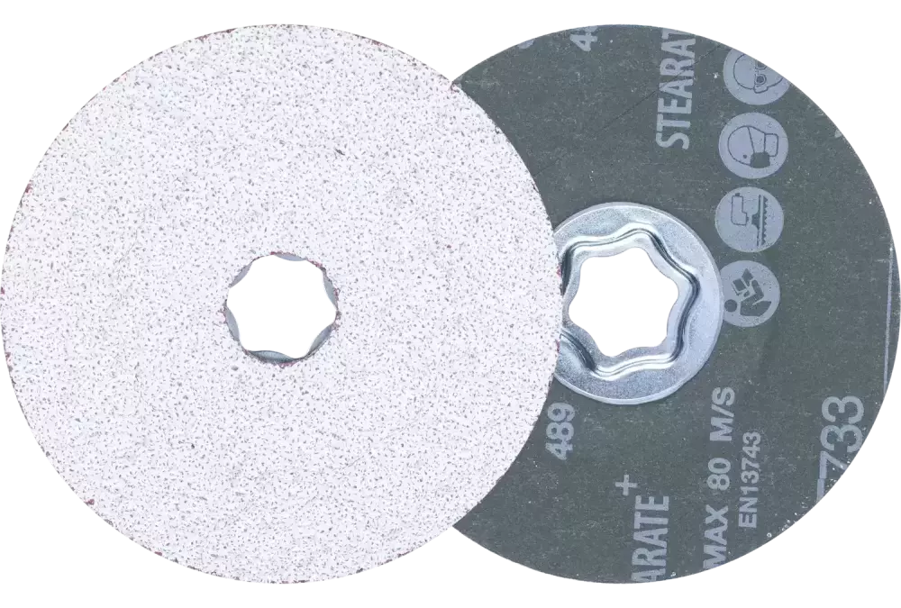 Tarcza fibrowa z ziarnem ceramicznym COMBICLICK Ø115 mm CO-ALU36 do miękkich metali nieżelaznych 1