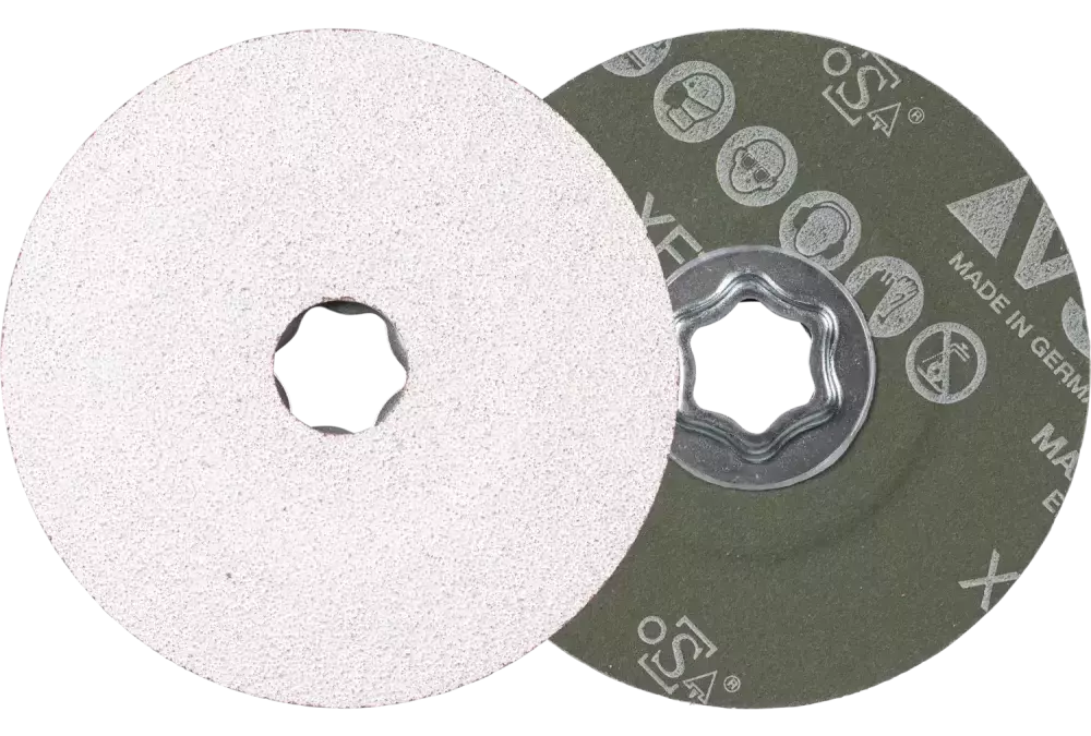 Tarcza fibrowa z ziarnem ceramicznym COMBICLICK Ø115 mm CO-ALU80 do miękkich metali nieżelaznych 1