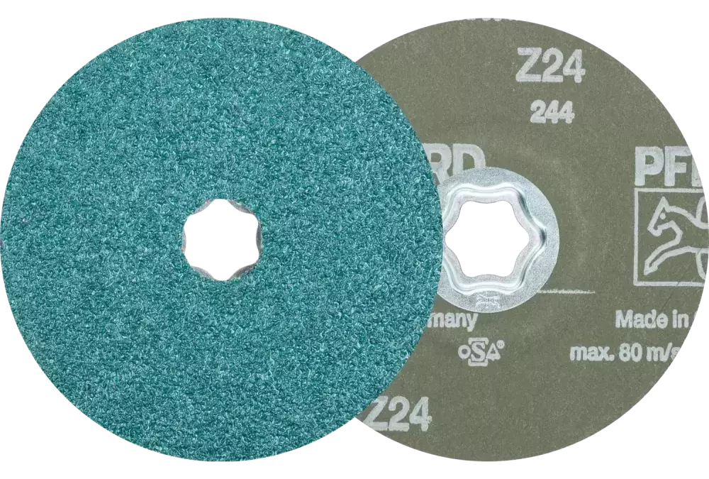 Tarcza włókninowa cyrkon COMBICLICK Ø 125 mm Z24 do szlifu zgrubnego na stali 1