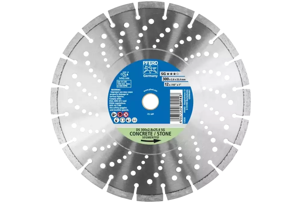 Diamentowa ściernica do przecinania DS 300 × 2,8 × 25,4 mm SG do szybkiego cięcia kamienia i betonu 1