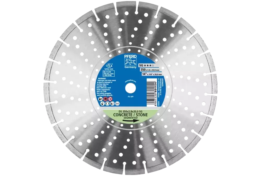 Diamentowa ściernica do przecinania DS 350 × 2,8 × 20,0 mm SG do szybkiego cięcia kamienia i betonu 1