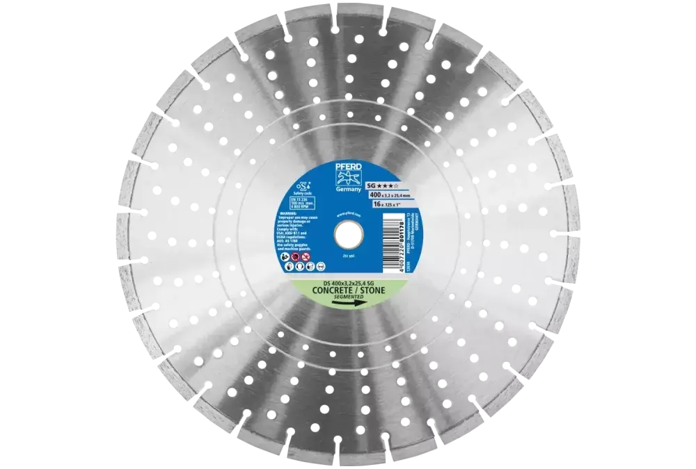 Diamentowa ściernica do przecinania DS 400 × 3,2 × 25,4 mm SG do szybkiego cięcia kamienia i betonu 1