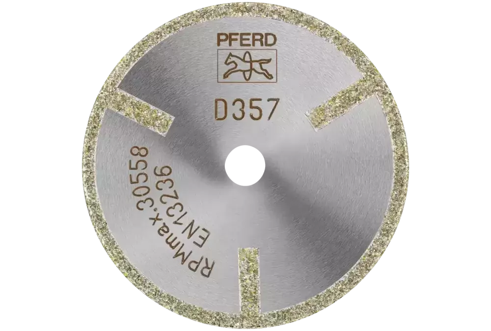 Diamentowa ściernica do przecinania D1A1R 50 × 2,0 × 10,0 mm D357 (zgrubna) z segmentem ochronnym do TWS/CFRP 1