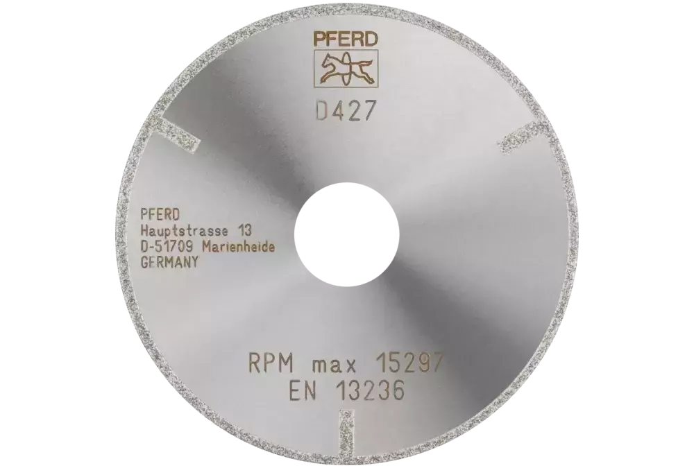 Diamentowa ściernica do przecinania D1A1R 100 x 2,0 x 22,23 mm D427 (zgrubna) z segmentem ochronnym do TWS/CFRP 1