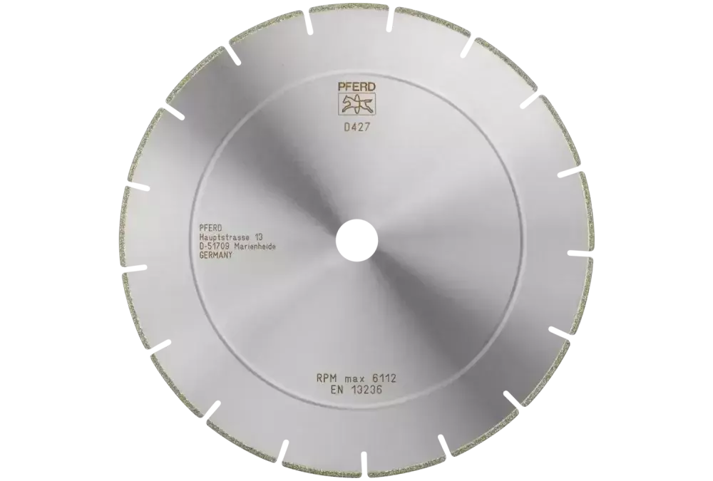 Diamentowa ściernica do przecinania D1A1R 250 × 2,5 × 22,23 mm D427 (zgrubna) segmentowana do TWS/CFRP 1