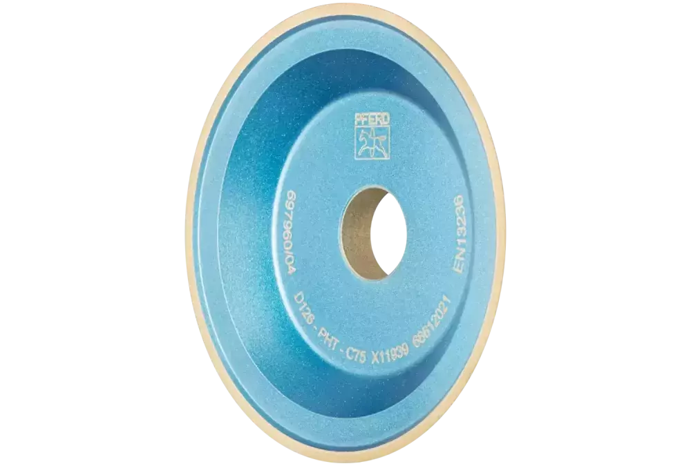 Diamentowa ściernica tarczowa z żywicy syntetycznej 12V9 PHT 230 mm D126 (średnia), szlif suchy 1