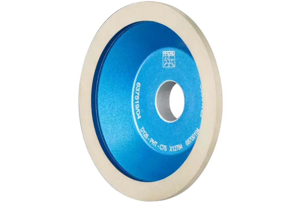 Diamentowa ściernica tarczowa z żywicy syntetycznej 12C9 PHT 115 mm D126 (średnia), szlif suchy 1