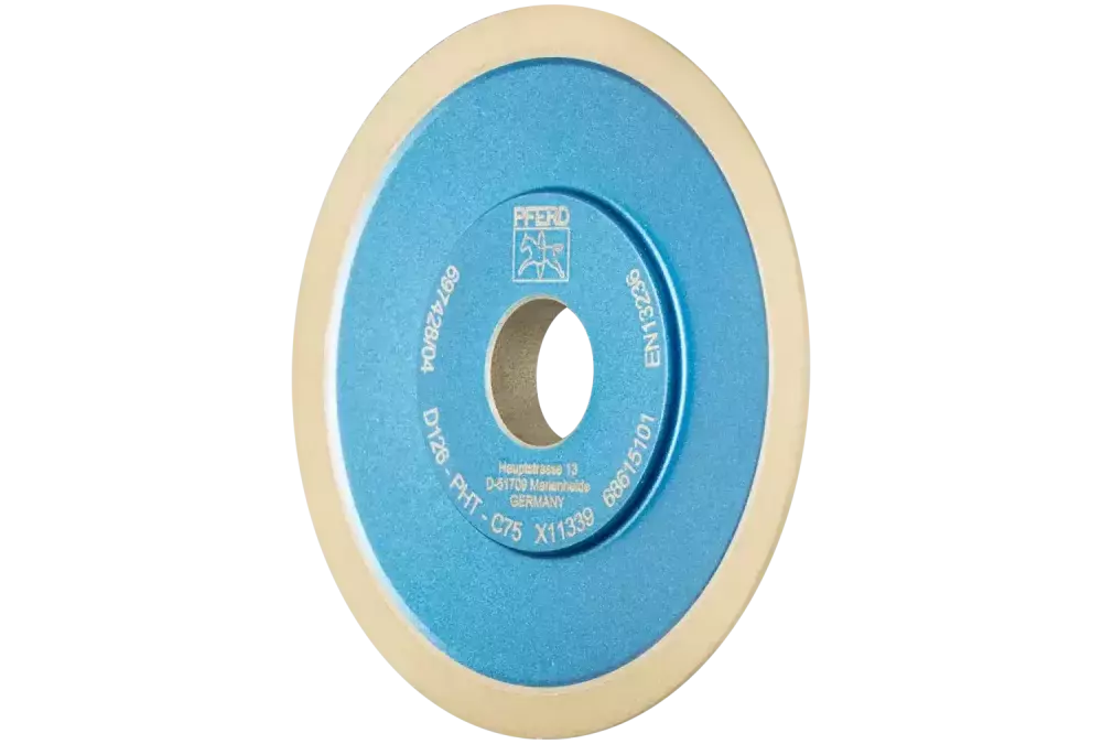Diamentowa ściernica tarczowa z żywicy syntetycznej 4BT9 PHT 125 mm D126 (średnia), szlif suchy 1
