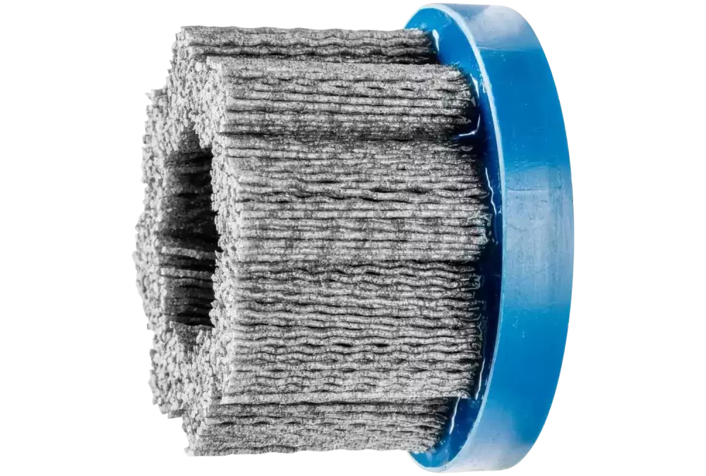 SZCZOTKI KOMPOZYTOWE talerzowe FLEX DBU Ø 76 × 22,2 mm włókno SiC do otworu Ø 1,10 mm, ziarno 120, stacjonarne 1