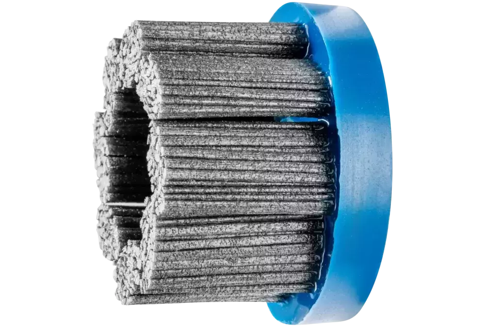 SZCZOTKI KOMPOZYTOWE talerzowe FLEX DBU Ø 76 × 22,2 mm włókno SiC do otworu Ø 1,14 mm, ziarno 80, stacjonarne 1