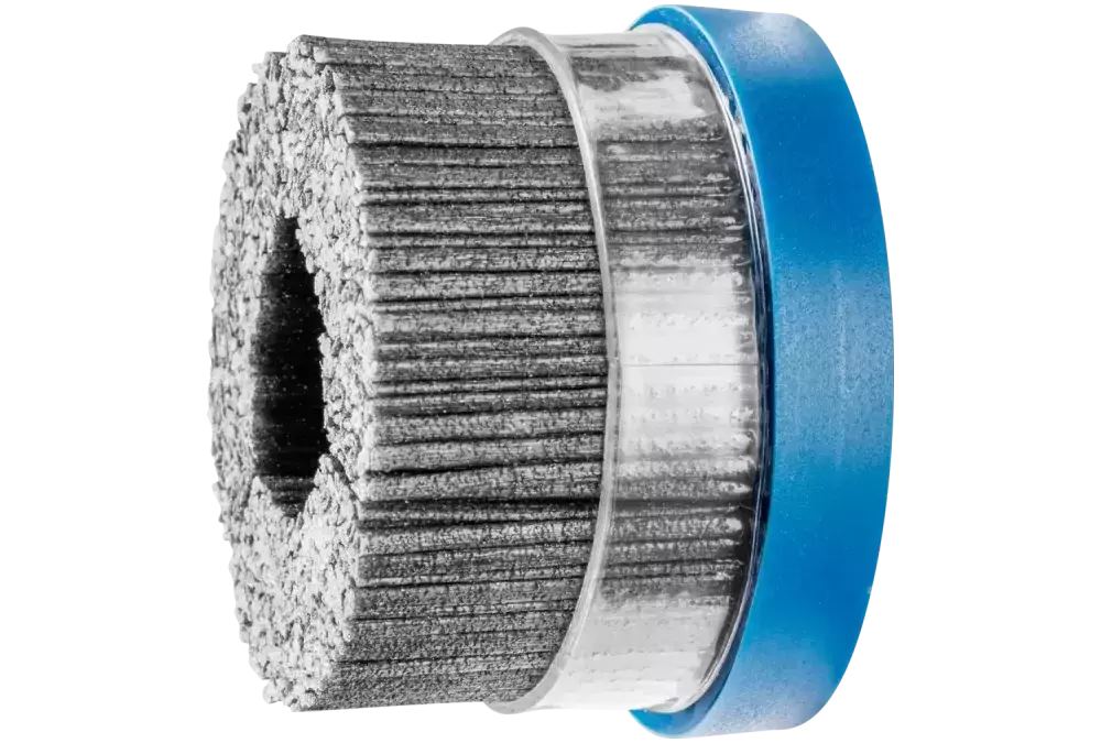 SZCZOTKI KOMPOZYTOWE talerzowe DBUR Ø 76 × 22,2 mm włókno SiC do otworu Ø 1,14 mm, ziarno 80, stacjonarne 1