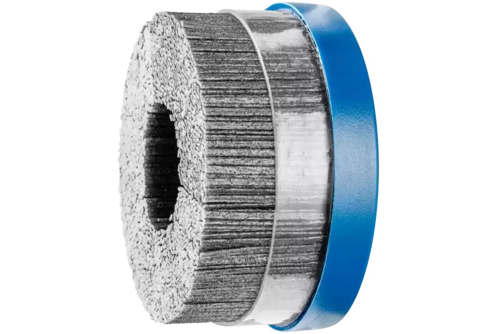 SZCZOTKI KOMPOZYTOWE talerzowe DBUR Ø 100 x 22,2 mm włókno SiC do otworu Ø 1,14 mm, ziarno 80, stacjonarne 1