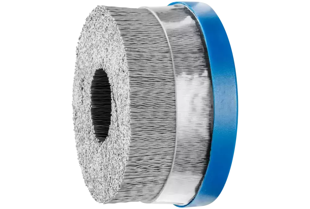 SZCZOTKI KOMPOZYTOWE talerzowe DBUR Ø 100 x 22,2 mm włókno SiC do otworu Ø 0,55 mm, ziarno 320, stacjonarne 1
