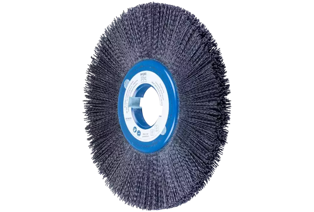 SZCZOTKI KOMPOZYTOWE tarczowe FLEX RBUP Ø 250 × 13 × 50,8 mm włókno ceramiczne Ø 1,10 mm, ziarno 80, stacjonarne 1