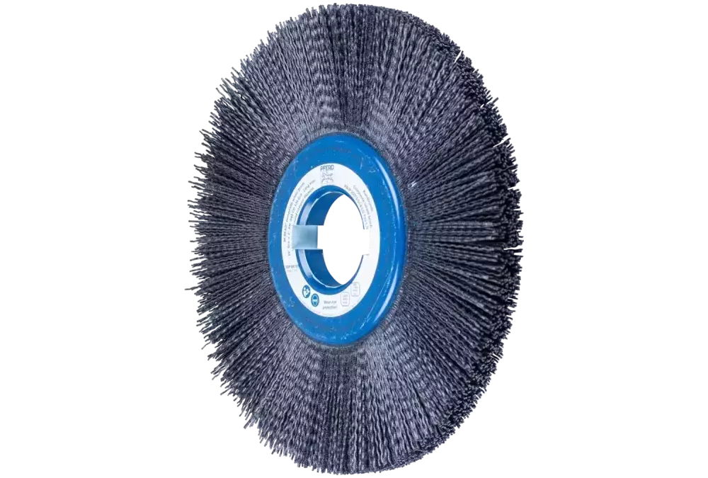 SZCZOTKI KOMPOZYTOWE tarczowe FLEX RBUP Ø 250 × 13 × 50,8 mm włókno ceramiczne Ø 1,10 mm, ziarno 120, stacjonarne 1