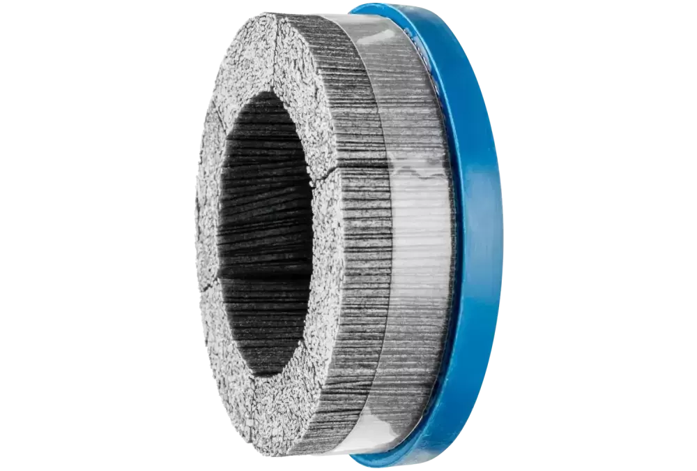 SZCZOTKI KOMPOZYTOWE talerzowe DBUR Ø 150 × 22,2 mm włókno SiC do otworu Ø 1,14 mm, ziarno 80, stacjonarne 1