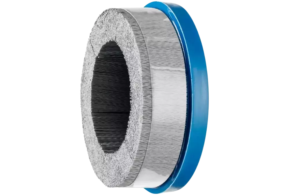 SZCZOTKI KOMPOZYTOWE talerzowe DBUR Ø 150 × 22,2 mm włókno SiC do otworu Ø 0,55 mm, ziarno 320, stacjonarne 1