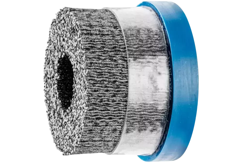 SZCZOTKI KOMPOZYTOWE talerzowe DBUR Ø 76 × 22,2 mm włókno ceramiczne do otworu Ø 1,10 mm, ziarno 120, stacjonarne 1