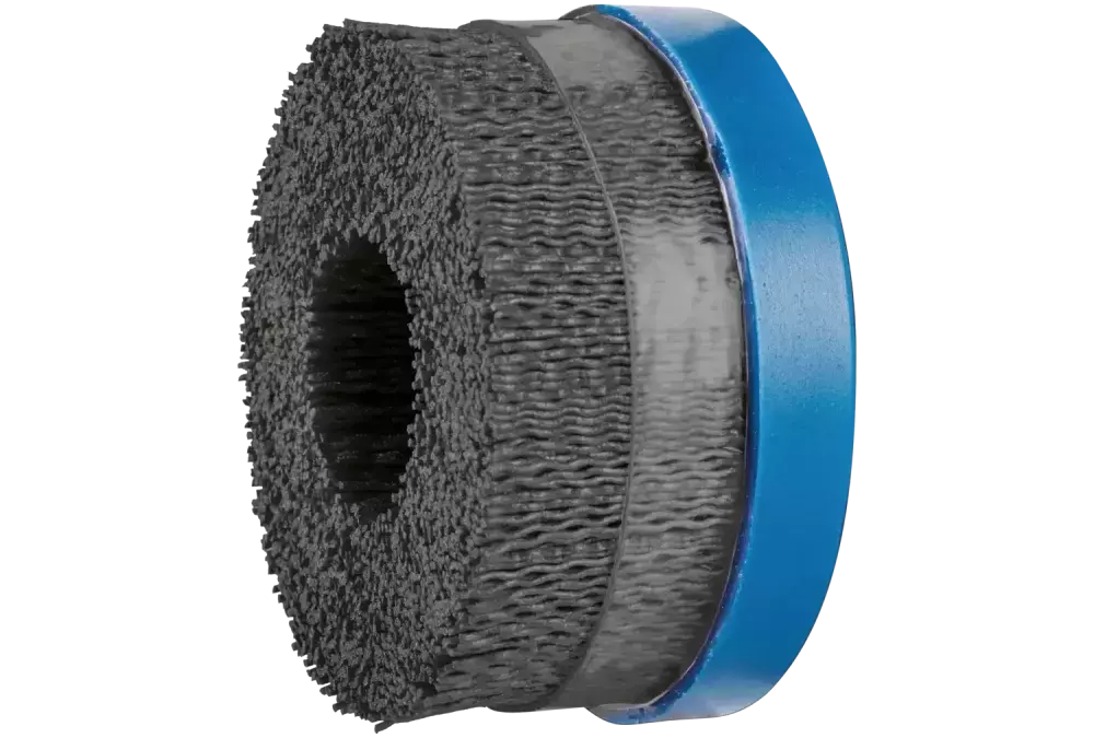 SZCZOTKI KOMPOZYTOWE talerzowe DBUR Ø 100 x 22,2 mm włókno ceramiczne do otworu Ø 1,10 mm, ziarno 120, stacjonarne 1
