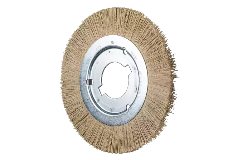 Szczotka tarczowa wąska niepleciona RBU Ø 200 × 12 × 50,8 mm otwór, włókno diamentowe Ø 0,35 mm ziarno 600 1