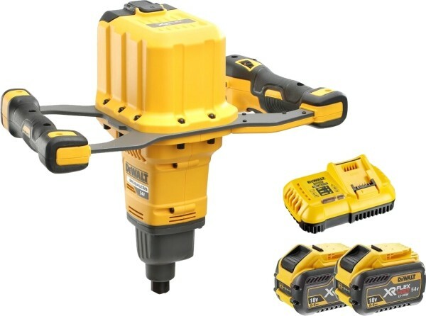 Mieszadło 54V XR FLEXVOL + 2x9Ah + ładowarka DeWALT DCD240X2 1