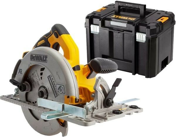 Pilarka tarczowa 184 mm 18V b/aku kompatybilna z szynami + walizka DeWALT DCS572NT 1