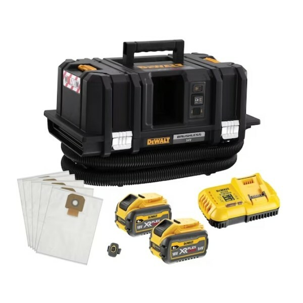 Odkurzacz klasy M 54V XR FLEXVOLT + ładowarka + 2 x 6Ah DeWALT DCV586MT2 1
