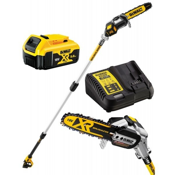 Pilarka łańcuchowa na wysięgniku + 1 x 5Ah + ładowarka 18V DCMPS567P1 1