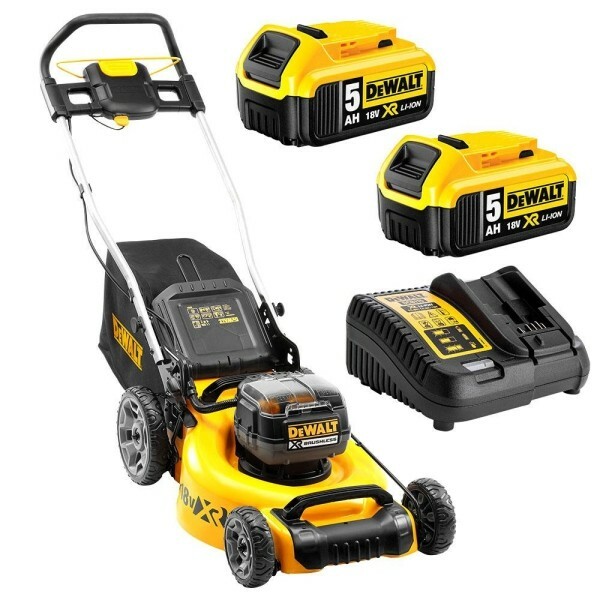 Kosiarka akumulatorowa 36V (2x18V) + 2 x 5Ah + ładowarka DeWALT DCMW564P2 1