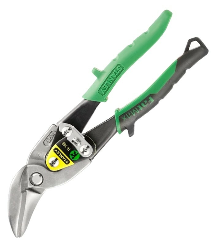 Nożyce do blachy prawe odgięte 250mm STANLEY® FATMAX® zielone 1
