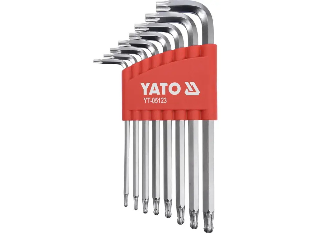 Zestaw 8szt. kluczy TORX T9-T40 długie z kulką YATO 1
