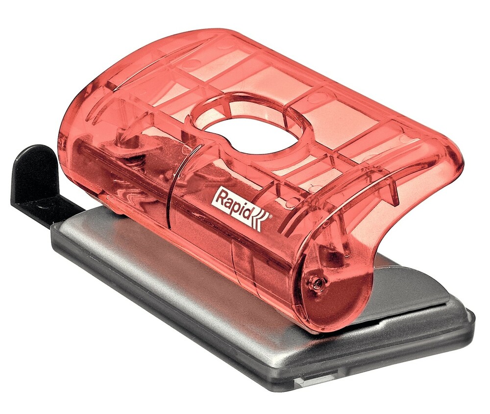 Dziurkacz biurowy mini Rapid Colour'Ice FC5 brzoskwiniowy 1
