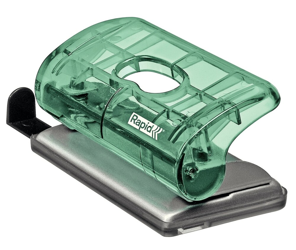 Dziurkacz biurowy mini Rapid Colour'Ice FC5 zielony 1