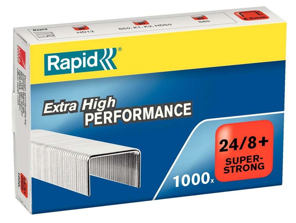 Zszywki Rapid Super Strong 24/8+ 1M 1000 szt 1