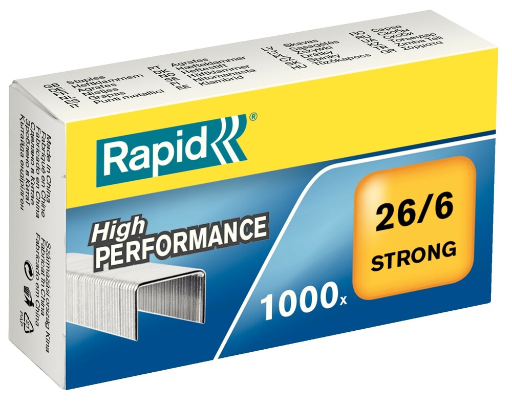 Zszywki Rapid Strong 26/6 1M 1000 szt 1