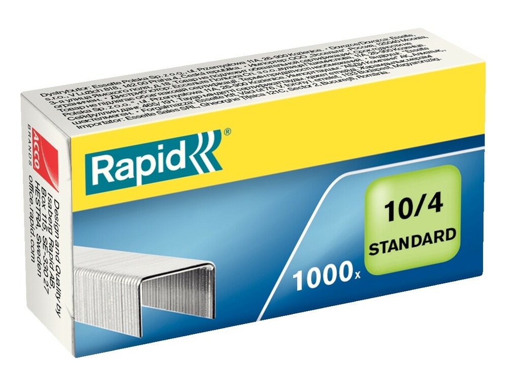 Zszywki Rapid Standard 10/4 1M 1000 szt 1